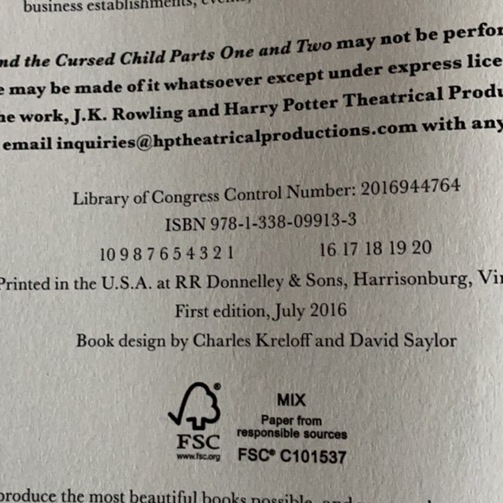 Harry Potter and the Cursed Child - Picture 3 of 8